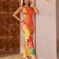 Flower Printed Casual Maxi Dress