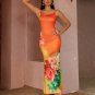 Flower Printed Casual Maxi Dress