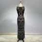 Round Neck Sleeveless Sequins Maxi Bodycon Dress