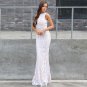 Round Neck Sleeveless Sequins Maxi Bodycon Dress