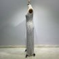 Round Neck Sleeveless Sequins Maxi Bodycon Dress