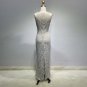 Round Neck Sleeveless Sequins Maxi Bodycon Dress