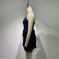 Strappy Sleeveless Feather Mini Bodycon Dress