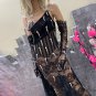Strapless High Split Maxi Bodycon Dress