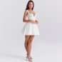 Strappy Sleeveless Puffy Mini Dress