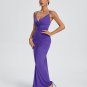 V Neck Pleated Backless Bodycon Dress
