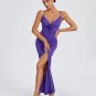 V Neck Pleated Backless Bodycon Dress