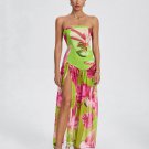 High Split Strapless Long Dress