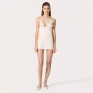 Strappy Sleeveless Pure White Mini Bodycon Dress