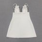 Strappy Sleeveless Pure White Mini Bodycon Dress