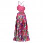 Strappy Sleeveless Floral Midi Dress
