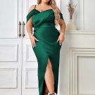 Strappy Sleeveless Pure Color Maxi Bodycon Dress