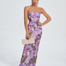 Dahlia Floral-Embellished Sequins Dress