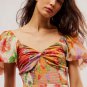 Short Sleeve Floral Maxi Dress
