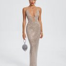 Crystal-Embellished Cutout Maxi Dress