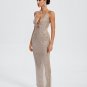Crystal-Embellished Cutout Maxi Dress