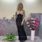 Strappy Sleeveless Rhinestone Maxi Bodycon Dress
