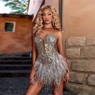 Strappy Sleeveless Lens Mini Bodycon Dress