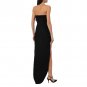 Strapless Sleeveless Flower Maxi Dress