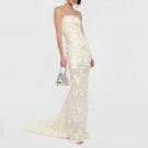 Strapless Sleeveless Gauze Maxi Dress