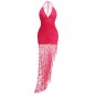 Halter Sleeveless Lace Maxi Dress