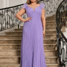 Sleeveless Pleated Maxi Bodycon Dress