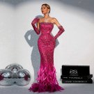Strapless Sleeveless Decorous Maxi Bodycon Dress