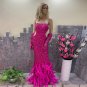 Strapless Sleeveless Decorous Maxi Bodycon Dress
