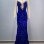Strapless Sleeveless Sequins Maxi Bodycon Dress
