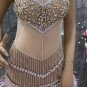 Halter Sleeveless Rhinestone Mini Bodycon Dress