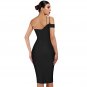 Sleeveless Asymmetrical Slit Bandage Dress