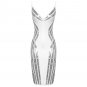 Strappy Striped Sequins Bandage Dress