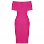 Off Shoulder Short Sleeve Elegant Bandage Dress