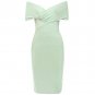 Off Shoulder Short Sleeve Elegant Bandage Dress