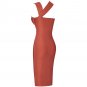 Waist Hollow Asymmetrical Over Knee Bandage Dress