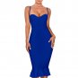 Strappy Sleeveless Fishtail Over Knee Bandage Dress