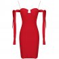 Strappy Short Sleeve Tie Over Knee Bandage Dress