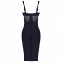 Strappy Sleeveless Mesh Mini Bandage Dress