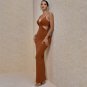 Strappy Sleeveless Exposed Waist Maxi Bandage Dress
