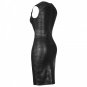 Round Neck Sleeveless Striped Mini Bandage Dress