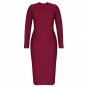 Round Neck Long Sleeve Mini Bandage Dress