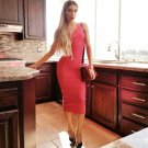 One Shoulder Sleeveless Asymmetrical Over Knee Bandage Dress