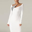 Long Sleeve Sequined Midi Bandage Dress