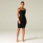 One Shoulder Sleeveless Rhinestone Mini Bandage Dress