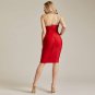 One Shoulder Sleeveless Rhinestone Mini Bandage Dress