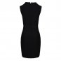 Round Neck Sleeveless Rhinestone Mini Bandage Dress
