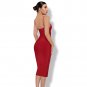 Strappy Sleeveless Plain Midi Bandage Dress