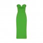 Strapless Sleeveless Plain Midi Bandage Dress