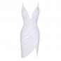 Strappy Sleeveless Frill Midi Bandage Dress