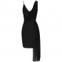 V Neck Sleeveless Frill Mini Bandage Dress